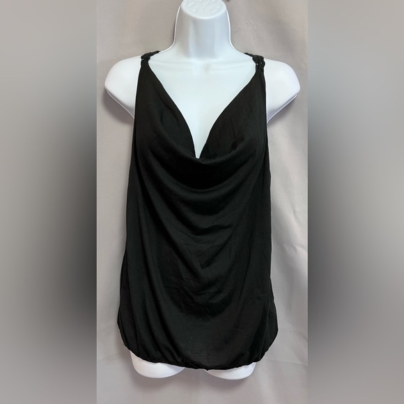 YOINS Tops - Yoins Top Womens Sz Large Crochet Lace Tank Sexy Knit Pullover‎ Black